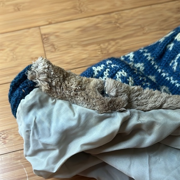 100% WOOL JUMPER BIG SWEATER HAND MADE size small vintage fur - Picture 10 of 10